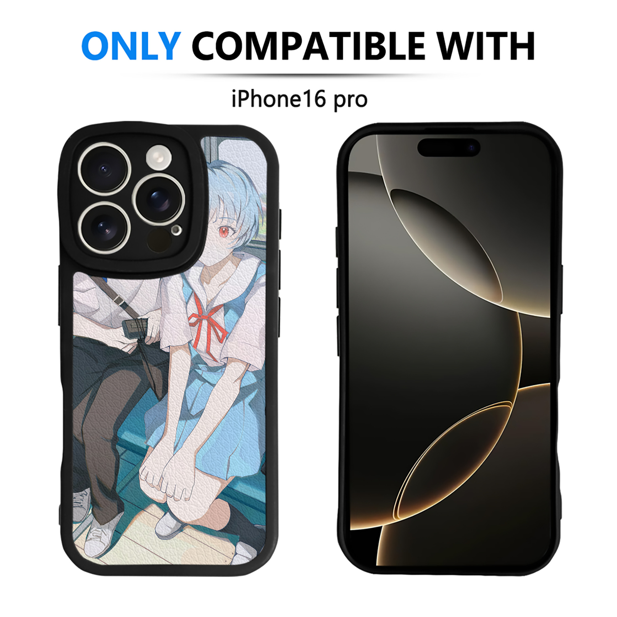 （画像用） EVA 新世紀エヴァンゲリオン 【iPhone 16シリーズ対応】シリコンスマホケース（レザー調） 材質：シリコン